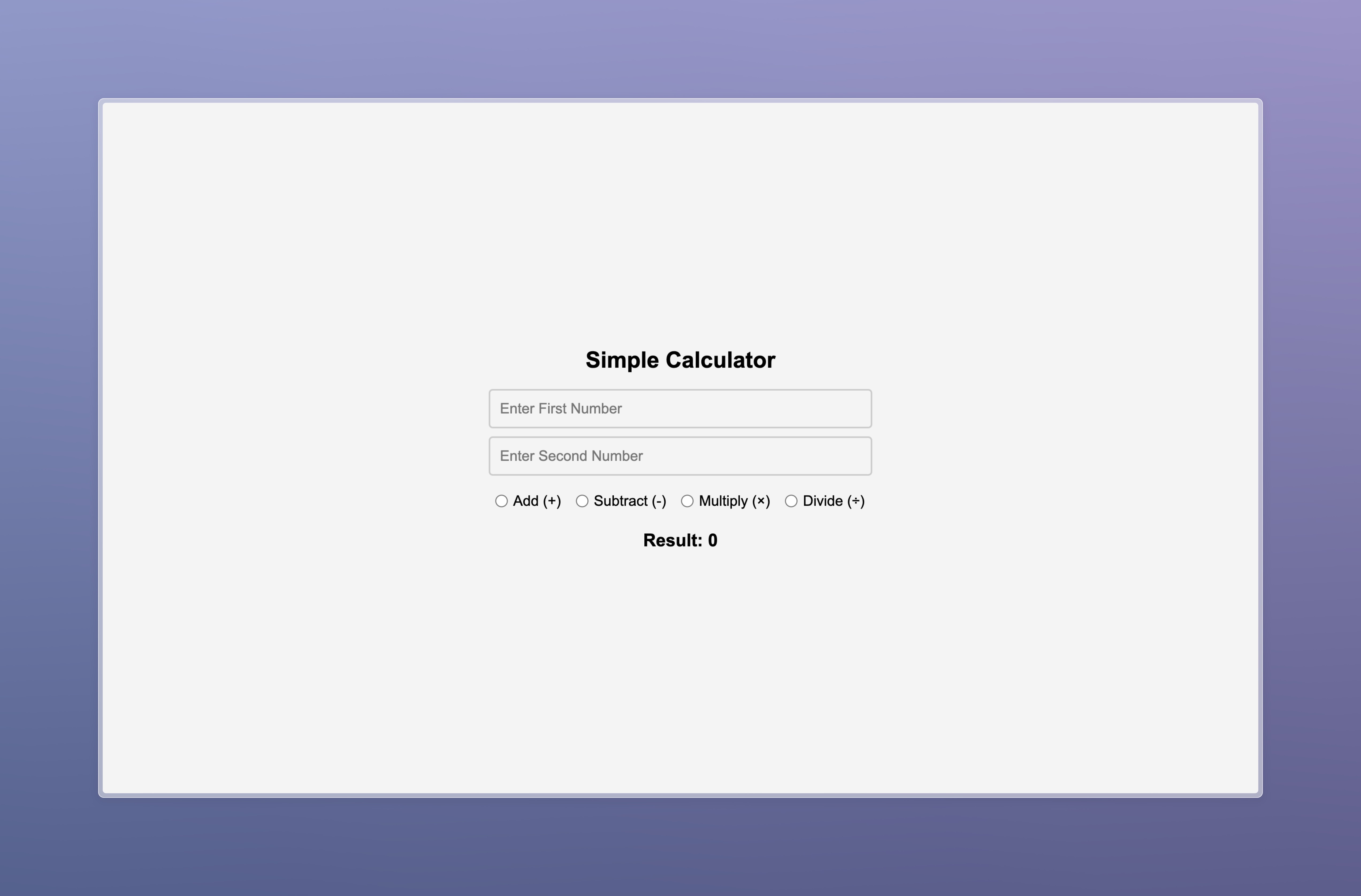 JavaScript Calculator (March 5th, 2025)