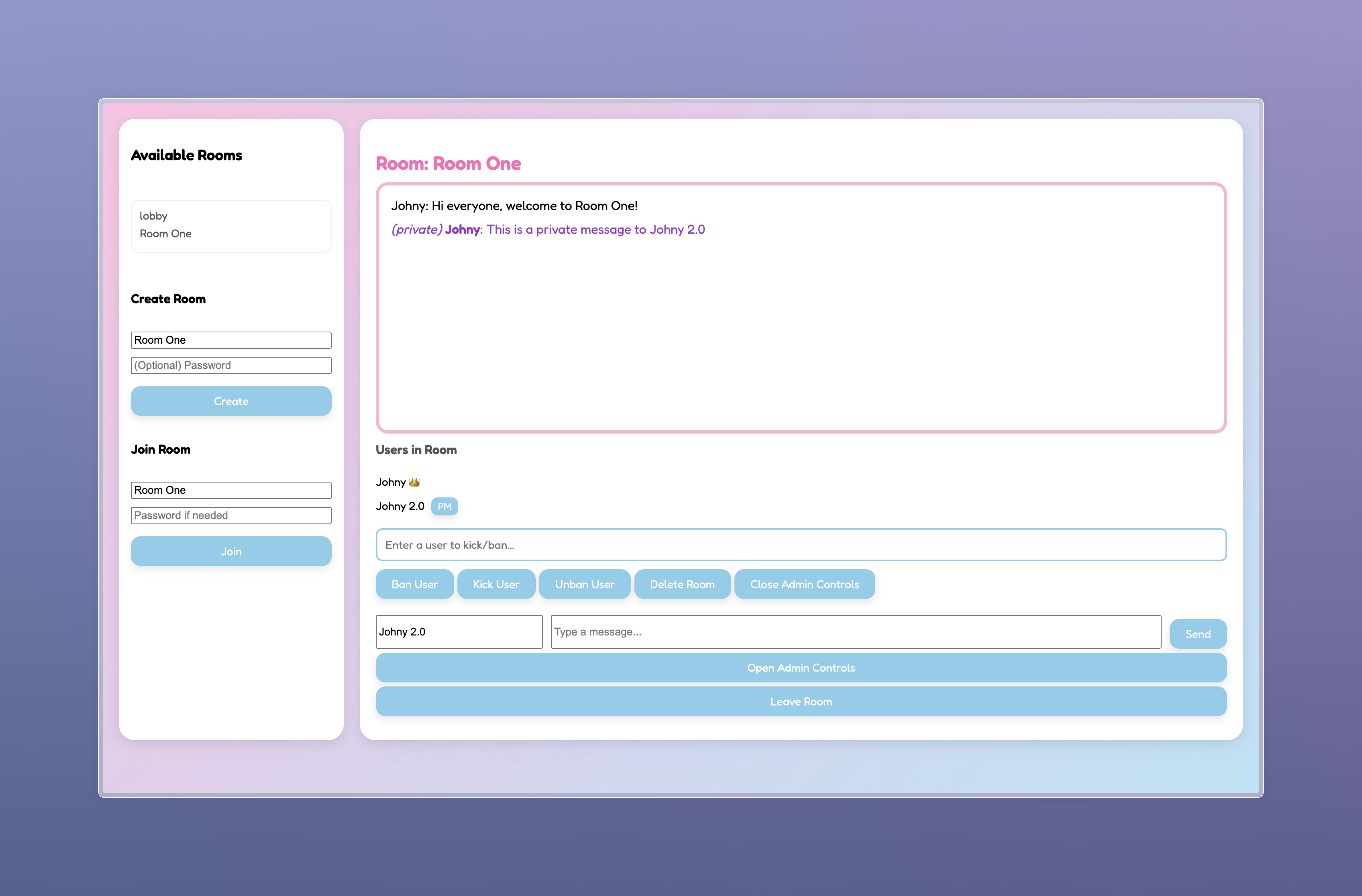 Socket.io Multi-Room Chat App (March 31st, 2025)